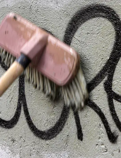 Washed Away - Graffiti Removal - Pretreatment