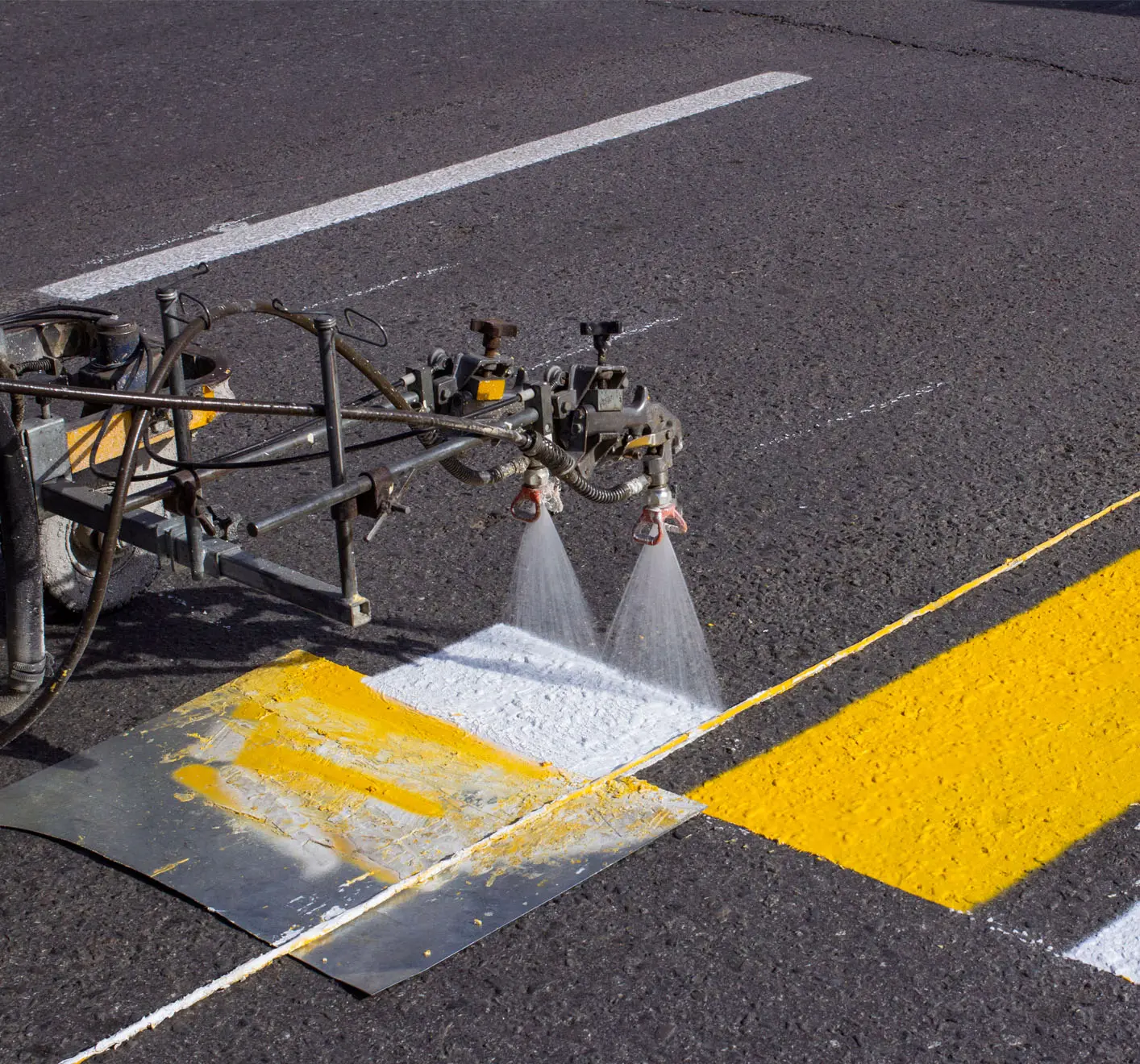 Washed Away - Parking Lot Striping